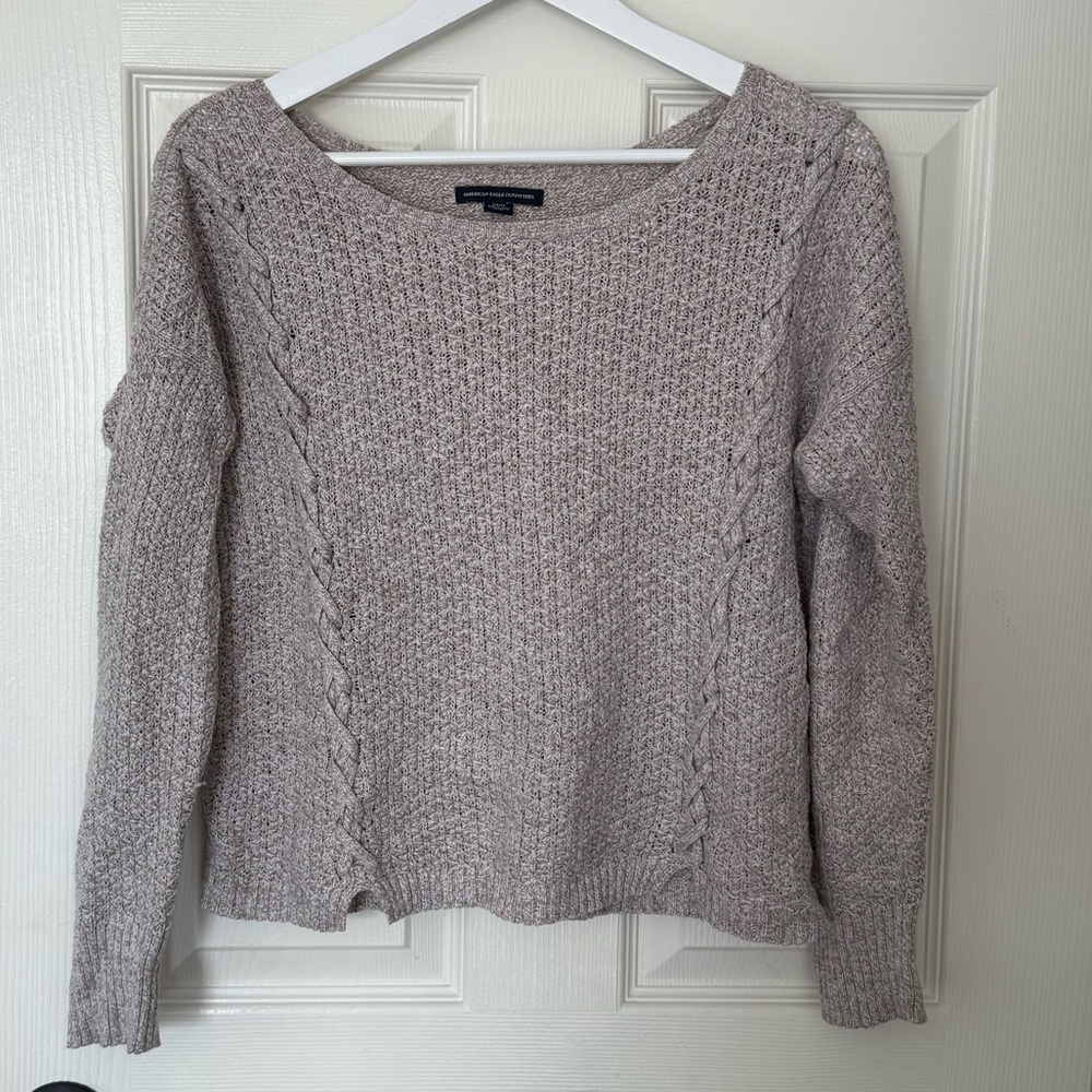 American Eagle Outfitters Women's Knit Sweater - Cream